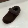 Meia Chinelo Antiderrapante Aumenta Altura Estilo Retro Maillard 2026 Outono/Inverno Novo Estilo Coreano Slip-on Quente Chinelos Birkenstock Tendência