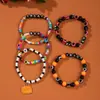 Pulsera de Arcilla Polimérica Apilable de Halloween Amazon Más Vendida Pulsera de Cuentas 2026 Pulsera de Nuevo Estilo Joyería de Mano Divertida y Peculiar