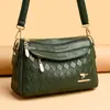 Elegante Bolso Minimalista de Hombro Único para Mujer, Diseño Retro de Cuadros de Diamante, Bolso Versátil para Mamá de Mediana Edad, Bolso Cruzado Tipo Almohada para el Trabajo