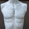 Cross-border Novos Acessórios Moda Strass Gota De Água Cadeia Do Peito Sexy Boate Completo Diamante Pescoço Corpo cadeia cadeia