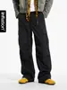 Pantalones Cargo de Retazos con Bolsillo Grande para Hombre Jiezhan 26 Otoño Nuevo Estilo Americano 200g Algodón Puro Paracaidista Casual