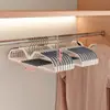 Cabide de Haste de Cartão com Capuz Duplo Cabide Doméstico Sem Costura Antiderrapante Anti-marca nos Ombros Anti-amontoamento Uso Seco e Úmido Cabide de Roupas Venda por Atacado