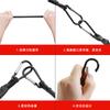 Cinturón elástico para maletero de bicicleta, cuerda elástica con mosquetón de gancho, cuerda para equipaje de motocicleta al aire libre