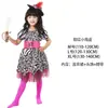 Fantasia Infantil de Halloween Jack Capitão Pirata Conjunto de Vestido e Chapéu para Festa de Meninos e Meninas