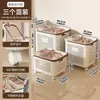 Cesta de Lavandería para el Hogar, Cesta de Almacenamiento para Ropa Sucia, Alta Apariencia, Baño, Cuarto de Ducha, Divisor, Portaropa Móvil, Cesta de Lavado