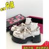 Zapatos Planos Dulces Frescos Sexys Lolita para Mujer 2025 Primavera Nuevos Estilo Punk Oscuro Subcultura Zapatos Pequeños de Cuero con Suela Gruesa