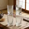 Vaso de Vidrio de Alta Calidad, Vaso Cuadrado para Agua, Taza de Té, Copa de Vino, Vaso para Leche, Copa de Pie Corto, Vaso Transparente Simple para Bebidas y Jugos