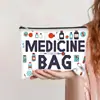 Bolsa Cosmética con Cremallera Estampada Más Vendida de Amazon para Mujer, Bolso de Mano para Artículos de Tocador, Estuche Sencillo y Moderno de Lona, Bolsa de Almacenamiento