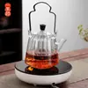 Viga de solapa de tendón recinto de olla de haz tetera de cocina tetera para hacer té estufa eléctrica de cerámica estufa de té resistente a altas temperaturas Tetera juego de té