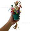 Juguete para pájaros loro snack Tubo de Carnaval bola de planta rafia forrajeo morder morder aliviando juguete obstruido ventas directas de fábrica