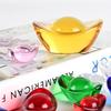 Lingotes de Vidrio de Colores de Varios Tamaños para Decoración del Hogar, Regalos para Ceremonias de Apertura de Siete Joyas, Adornos de Cristal Amarillo Manza, Recuerdos de Viaje