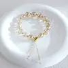 Original 0.8mm Pedra de Cristal Grande Multifacetada Estilo Chinês Étnico Dinastia Han Pulseira Combinando Não Desbota Fornecimento Atacado