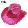 Sombrero de Escenario Moderno Estilo Coreano Sombrero de Actuación Sombrero de Copa Color Brillante Sombrero de Vaquero Occidental Sombrero de Jazz