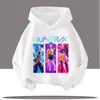 Sudadera con capucha fina de moda infantil, estampado de Kpop, anime, dibujos animados, venta caliente, jersey de cuadros para primavera y otoño de Amazon