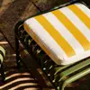Cojín Impermeable para Asiento Exterior, Cojín para Banco de Patio y Balcón, Protección Solar y a Prueba de Humedad, Futón Engrosado con Esponja para Silla de Mimbre de Exterior