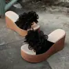 Sandalias Moda 2026 Modelo Nuevo Cuña Floral Talla Grande Suela Gruesa Punta Abierta para Venta al por Mayor