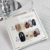 Adesivos de Arte para Unhas Estilo Nicho de Luxo Leve Estilo Punk Pintados à Mão Puros Usáveis Conjunto Completo de Unhas para Fototerapia