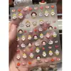 Novos Adesivos Fofos para Unhas com Relevo 3D da Branca de Neve Anão Conto de Fadas Maçã Desenho Animado Adesivos para Decoração de Unhas