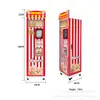 Máquina expendedora de palomitas de maíz totalmente automática personalizable para supermercados, fabricante de máquinas expendedoras de palomitas de maíz de autoservicio