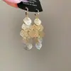 Pendientes de Borla Geométricos Huecos en Forma de Diamante, Pendientes Metálicos Transfronterizos Europeos y Americanos, Pendientes de Lujo Ligero de Alta Gama de Moda al por Mayor