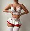 Aliexpress Ropa Interior Sexy Transfronteriza Traje de Falda Corta para Mujer Falda de Encaje Coqueta Minifalda Disfraz de Doncella