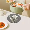 Mantel Redondo para Mesa de Comedor Posavasos Estilo Nórdico Almohadilla Especial Aislante para Cazuela Almohadilla para Tapa de Olla Bandeja Almohadilla Mantel de Mesa Venta al por Mayor