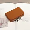 Couro de Vaca Camada Superior Zíper Acordeão Porta Cartões Couro Genuíno Togo Porta Id Bolsa Porta Cartões Portátil Bolsa de Cosméticos