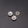 Accesorios para Joyería DIY al por Mayor Plata de Xizang Aleación Vintage Flor Cuentas Espaciadoras Múltiples Especificaciones Soportes para Cuentas de Pulsera de Cristal Tapas de Flor
