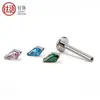 Pendientes de Aleación de Titanio F136 con Forma de Cometa Pequeña en Forma de Diamante Incrustados con Circonita Pendientes de Labio de Tendencia Nicho Pendientes de Hélice Auricular Joyería para Piercings Corporales