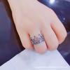Anillo Retro Hip-Hop Coreano Popular en Internet Simple Femenino Números Romanos INS Moderno Anillo Abierto Versátil Personalizado Hombres