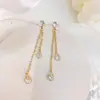 Brincos de Franja Gota d'Água Zircônia Luxo Leve Nicho Temperamento Alto Padrão Pequenos Requintados Prata Esterlina Stud Earrings Novo Estilo 2026