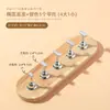 Suporte de Unhas de Madeira Estilo Japonês para Prática de Alto Padrão Magnético Autoabsorvente Tendência Argila Unha Usável Ferramenta Dourado Prata