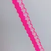 Fita Elástica de Seda de Peixe Colorida Elástica de 1,5cm Acessórios para Vestuário Fita Ondulada Renda Decorativa Material de Gola