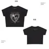 Camiseta Curta Estilo Show da Taylor 2025 Camiseta Cropped Piscar de um Olho Amassado