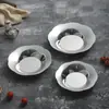 Bol de Ensalada de Acero Inoxidable para Hotel Transfronterizo, Bol de Frutas, Bandeja para Dulces y Snacks, Bol de Cocina y Comedor, Moderno y Sencillo