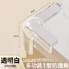 Esquina de Mesa con Airbag Protector de Esquina Anticolisión Ángulo Recto Suave Borde Transparente de Mesa Ventana Cubierta Protectora de Seguridad Anticolisión para Niños