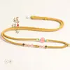 Nueva Cadena de Collar de Cristal de Ágata Roja del Sur y Jade Hetian Estilo Chino Cadena para Colgar Colgante de Jade Joyería DIY