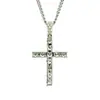 Venta Caliente en Amazon Hip Hop Europeo y Americano para Hombre Colgante Clásico de Cruz Collar de Cruz con Diamantes Outlet de Fábrica