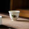 Copo de cuia de caracol pintado à mão cor-de-rosa copo criativo de cerâmica master Cup fragrância Xícara de chá de kung fu conjunto de chá pequeno xícara de chá xícara de chá