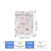 Bolsa de Lavandería de Malla Fina Estampada Bolsa de Lavandería Especial para Ropa Bolsa para Sujetadores Bolsa de Malla Cilíndrica para Lavandería Juego Engrosado