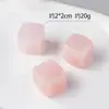 Cubos de cristal rosa natural, cubos pulidos de piedra fucsia en bruto, cubos de piedra vino helado, piedras para paisajismo de acuarios al por mayor