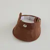 Sombrero de Bebé Otoño Corea del Sur Estilo Nuevo Lindo Dibujo Animado Protector Solar Exterior Ala Ancha Sombrero de Copa Abierta Sombrero con Protección Solar para Bebé