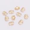 Ganchos de Orelha em Forma de Laço Banhados a Ouro 14K que Preservam a Cor Latão Brincos com Zircônia Microincrustada Acessórios de Brinco Semi-Acabados Feitos à Mão DIY