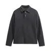 Yidao Vintage 2026 Otoño Nuevo Retro Estilo Old Money Cuello Solapa Manga Larga Sudadera Hombre Clásico Americano Camisa Polo