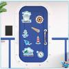 Sticker Magnético de Aspiración para Refrigerador Conmemorativo de Viaje Creativo por el Mar Transfronterizo, Sticker Magnético Suave, Paisaje Turístico, Sticker Decorativo Magnético Creativo