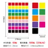 En stock etiqueta adhesiva de punto de color marca de clasificación manuscrita etiqueta adhesiva para sellar regalos papel estucado etiqueta autoadhesiva