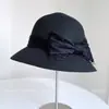 Sombrero de Pescador con Lazo de Malla Francés para Mujer, Nuevo de Verano, Sombrero de Paja con Protección Solar para Vacaciones, Sombrilla Versátil Informal, Sombrero Tipo Cubeta