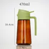 Botella Portátil de Aceite en Spray, Botella de Aceite de Vidrio de Doble Propósito para Rociar y Verter, Botella de Aceite en Spray con Niebla Libre de Aceite para Cocina del Hogar