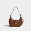 Bolso Auténtico de Cuero en Forma de Media Luna, Bolso tipo Baguette para Debajo del Brazo para Mujer, Nuevo Verano 2026 Versátil Diseño de Nicho Bolso de Hombro Cruzado