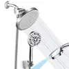 Cabezal de Ducha Americano Oculto Transfronterizo de 8 pulgadas Totalmente Electroplateado Presurizado Baño Hotel Hogar Cabezal de Ducha